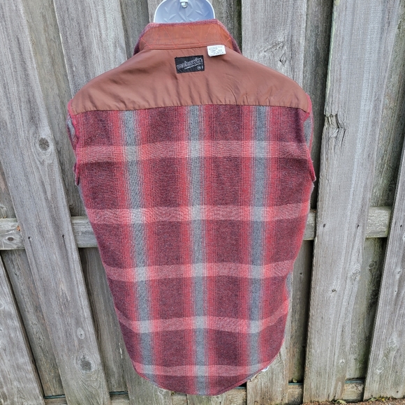 Men's RARE Vintage Wool Blend Flannel Button Down Shirt - Picture 16 of 17